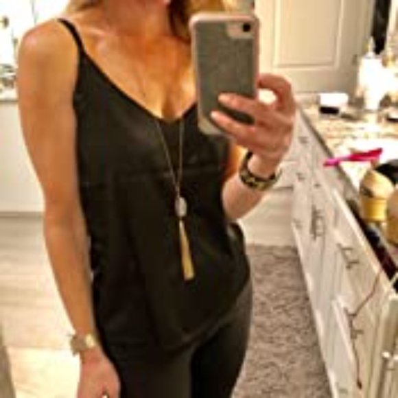 Women's Silk Tank Top Ladies V-Neck Camisole - Picture 7 of 9